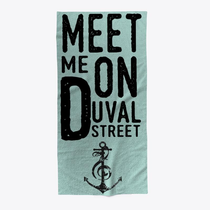 Duval St Beach Towel by Kristen McNamara